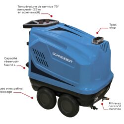 Lavadora de Alta Pressão Água Quente SCHNEIDER 380 V 200 bar 15 L/min - Image 2