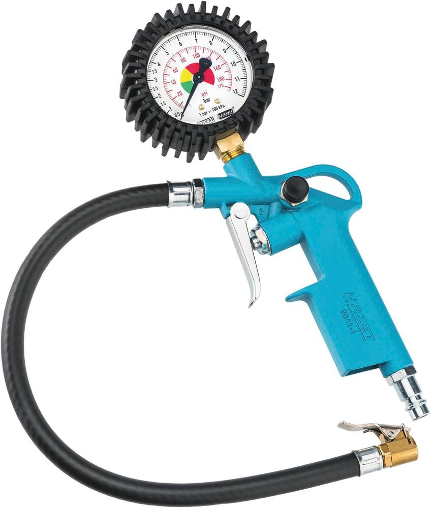Pistola de Encher Pneus HAZET com Mangueira 0.4m e Raccord Fêmea 1/4"