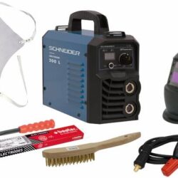 Conjunto de Soldadura SCHNEIDER Fusion 200L MMA ARC 200A com Acessórios