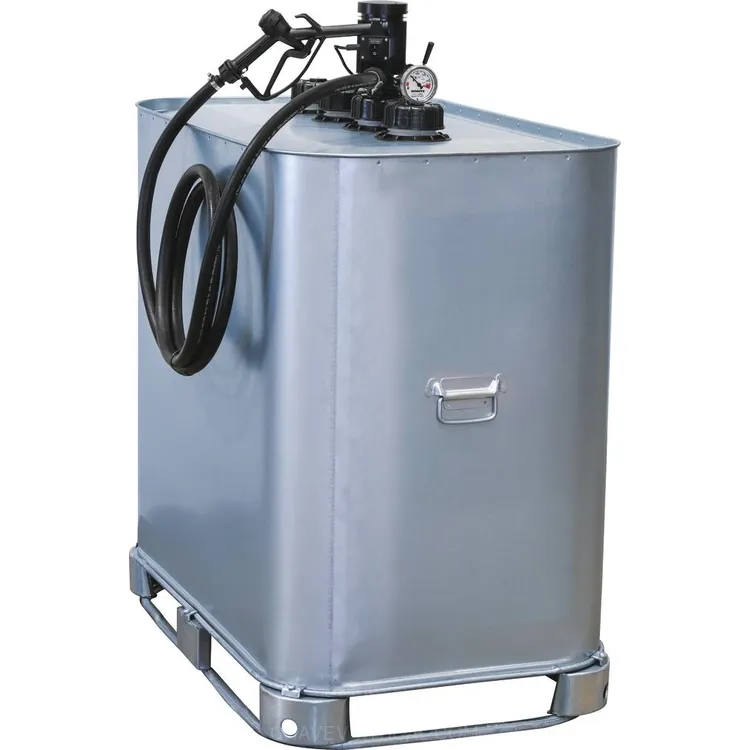 Depósito de Armazenamento de Gasóleo Galvanizado PIUSI 700L Parede Dupla 230V 35 l/min