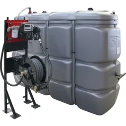 Depósito de Armazenamento de Gasóleo PEHD 2000L DRAKKAR com Estação 60 l/min e Enrolador