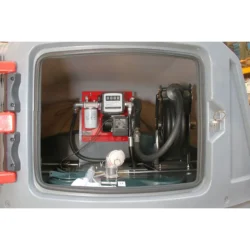 Depósito de Gasóleo 5000L PEHD Parede Dupla DRAKKAR com Armário e Enrolador 8m 230V