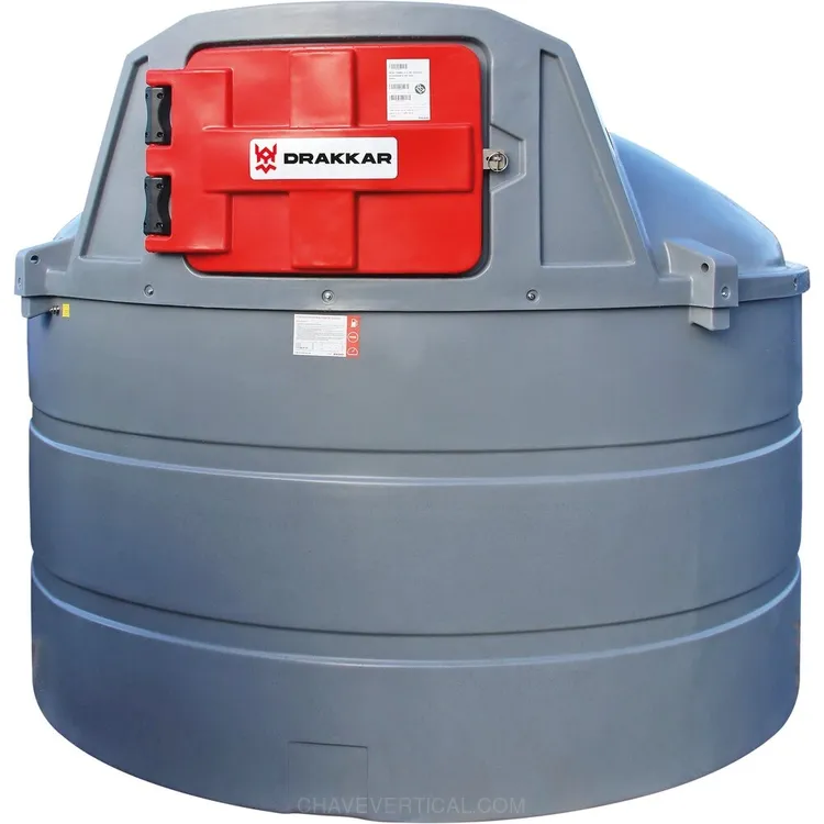 Depósito de Gasóleo DRAKKAR 5000L Parede Dupla com Armário 230V 100 l/min