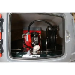 Depósito de Gasóleo PEHD 5000L Parede Dupla DRAKKAR com Armário 230V 100 l/min e Enrolador 8m