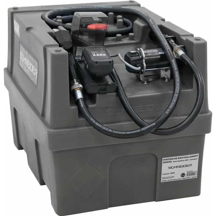 Depósito Móvel de Gasóleo SCHNEIDER 200L 20V 50L/min 4Ah