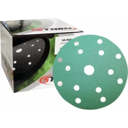 Discos Abrasivos de Velcro STORM GR80 150mm 15 Furos - Lote 100