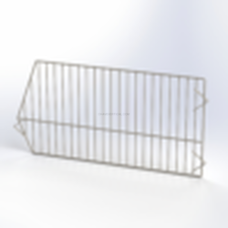 Divisória para Cesto de Arame Empilhável 600x300 MM