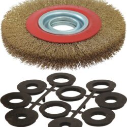 Escova Metálica 150x32mm com Anéis Multi-Furo KARZAN