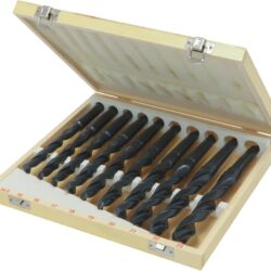 Jogo de 10 Brocas HSS Rectificadas DRAKKAR 14,5 a 23mm Cone Morse CM2
