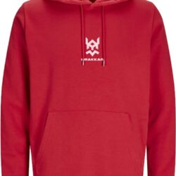 Sweatshirt DRAKKAR Vermelha Unissexo Tamanho L com Logo Branco