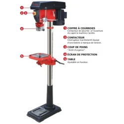 Engenho de Furar de Coluna DRAKKAR 230V 750W 1,6m CM2