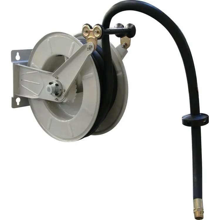 Enrolador Automático de Tubo Gasóleo/GNR DRAKKAR Fixo 8m Ø25mm com Racord 1 Polegada