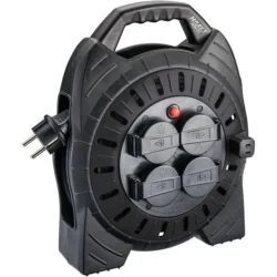 Enrolador de Cabo Elétrico HAZET 10m 4 Tomadas 230V