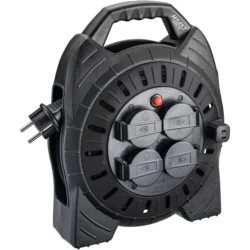 Enrolador de Cabo Elétrico HAZET 10m 4 Tomadas 230V