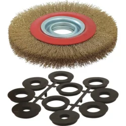 Escova Metálica 150x32mm com Anéis Multi-Furo KARZAN