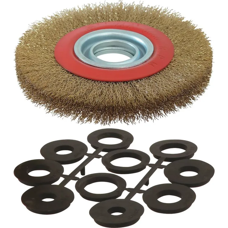 Escova Metálica 150x32mm com Anéis Multi-Furo KARZAN