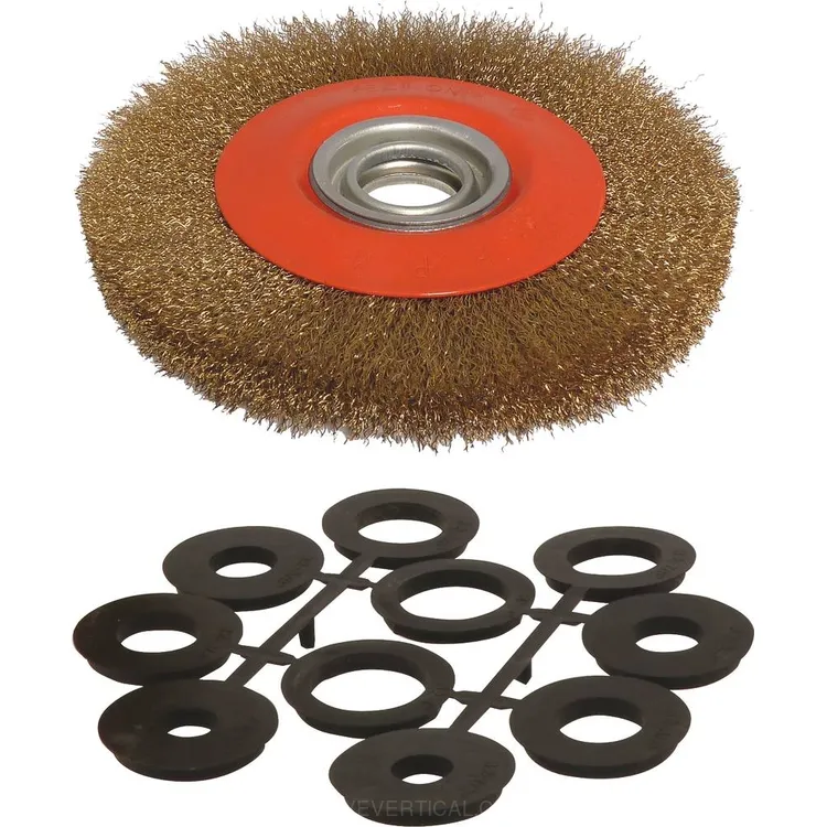 Escova Metálica 200x32mm com Anéis Multi-Furo KARZAN