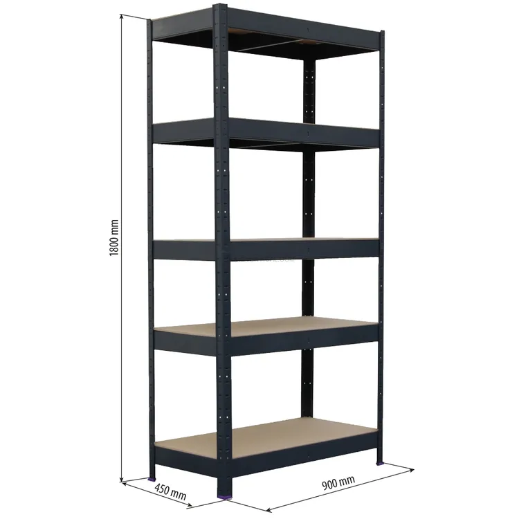Estante Metálica STILKER 5 Prateleiras 1800x900x450mm 1600kg - Image 3