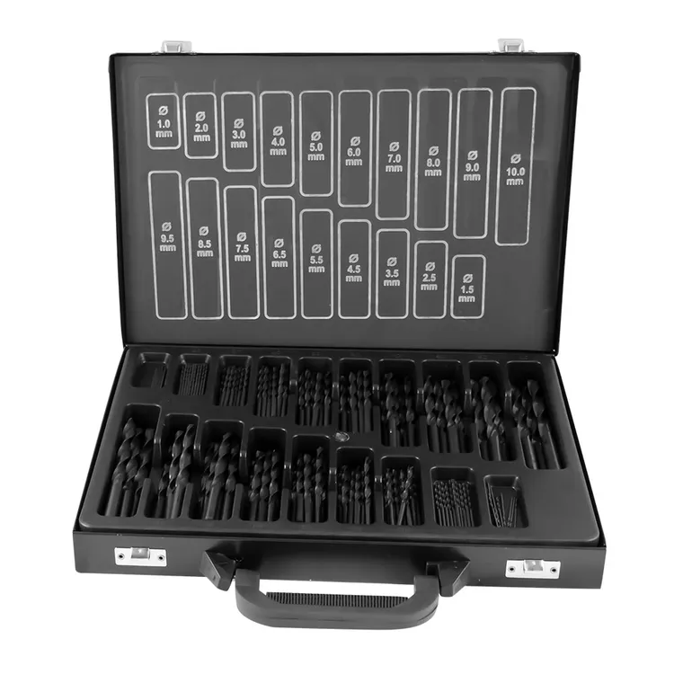 Estojo de Brocas Helicoidais JBM 1-10mm HSS 4241 170 Peças