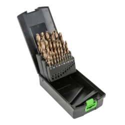 Estojo de Brocas Helicoidais JBM Cobalto HSS-Co5 1-13mm 25 Peças