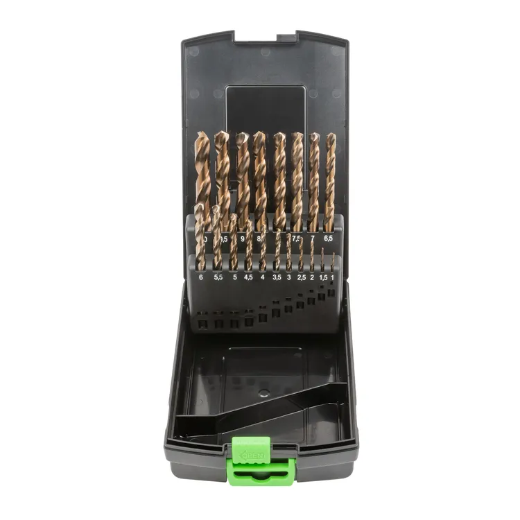 Estojo de Brocas Helicoidais JBM 1-10mm Cobalto HSS Co5