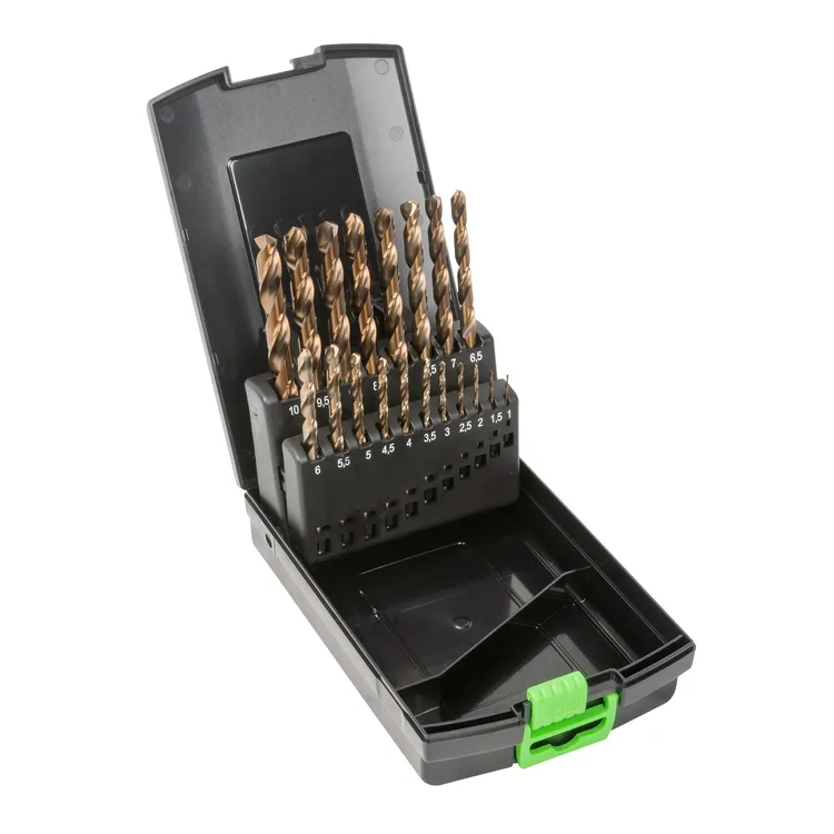 Estojo de Brocas Helicoidais JBM 1-10mm Cobalto HSS Co5