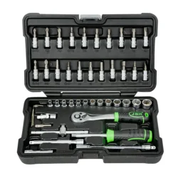 Mala de Ferramentas 46 Peças JBM 1/4" Hexagonal Cincado