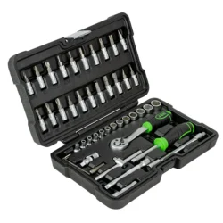 Mala de Ferramentas 46 Peças JBM 1/4" Hexagonal Cincado