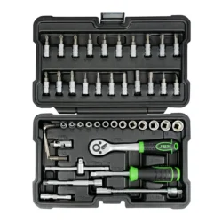 Mala de Ferramentas 46 Peças JBM 1/4" Hexagonal Cincado