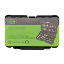 Mala de Ferramentas 46 Peças JBM 1/4" Hexagonal Cincado
