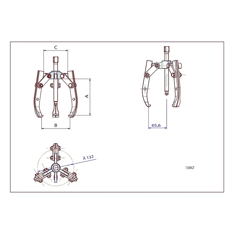 Extrator Combinado de 2 ou 3 Garras DRAKKAR 310mm 10T