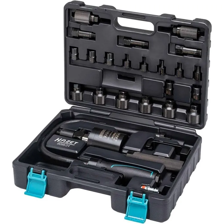 Extrator de Injetores Pneumático HAZET Coffret de 24 Peças