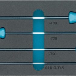 Módulo em Espuma HAZET 4 Chaves Torx 392x172x38mm
