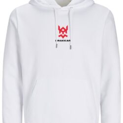 Sweatshirt DRAKKAR Branca Unissexo Tamanho L com Drakko Vermelho