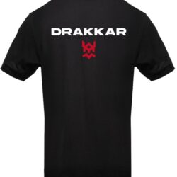 Polo de Homem DRAKKAR Preto XL Logo Vermelho - Image 2