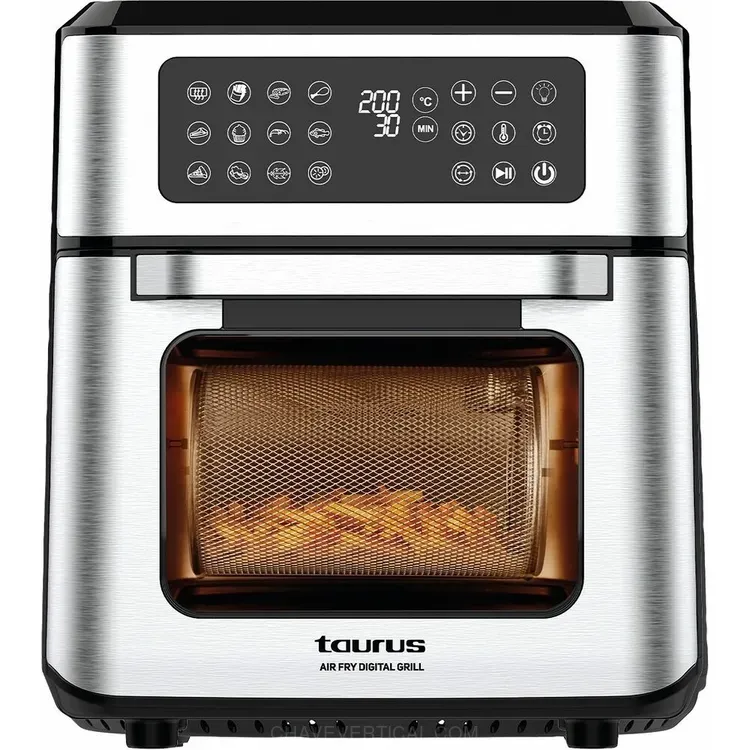 Fritadeira sem Óleo TAURUS Air Fry Digital Grill 12L 1800W