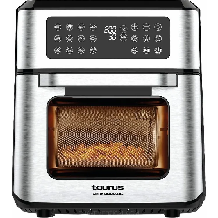 Fritadeira sem Óleo TAURUS Air Fry Digital Grill 12L 1800W