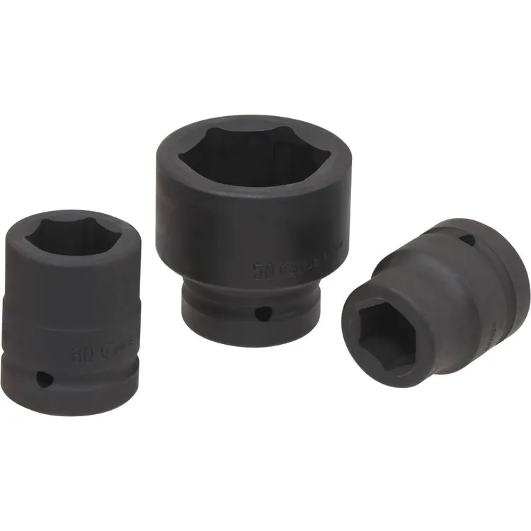 Jogo de Chaves de Caixa de Impacto 1" DRAKKAR 24 a 50mm 9 Peças
