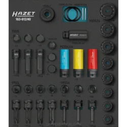 Jogo de Chaves de Caixa Torx 1/2" e 3/4" HAZET 24mm 40 Peças