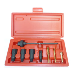 Jogo de Escareadores para Limpar e Repasar Rosca de Velas de Incandescência TOOLHUB Manutenção Automóvel