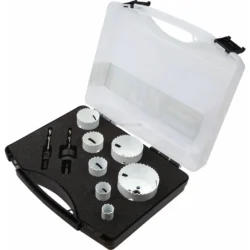 Jogo de Serras Craneanas Bimetal DIAGER 8% Cobalto 19-68mm - 9 Peças