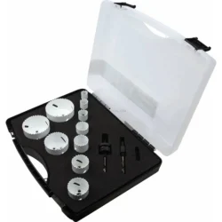 Jogo de Serras Craneanas Bimetal DIAGER 8% Cobalto 19-76mm - 12 Peças