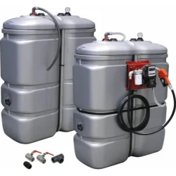 Kit de 2 Depósitos de Gasóleo PEHD DRAKKAR 1000L Parede Dupla 230V
