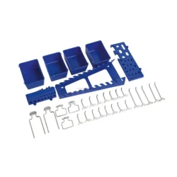 Kit de Acessórios KROFTOOLS para Painéis Perfurados 32 Peças
