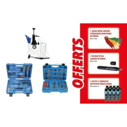 Kit de Reparação e Manutenção de Travões STILKER com Repulsor de Pistões e Sangrador 3L