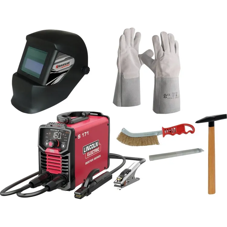 Kit de Soldadura MMA/TIG com Inverter S171, Máscara, Eléctrodos e Acessórios Kit de Soldadura MMA/TIG com Inverter S171, Máscara, Eléctrodos e Acessórios