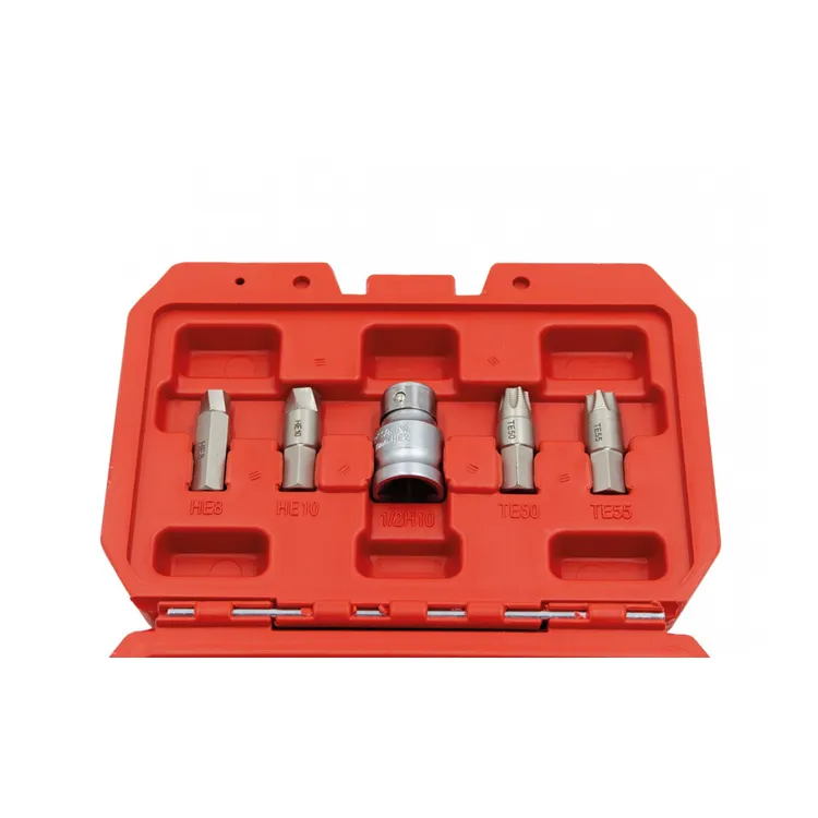 Kit Extrator de Perfis Danificados Torx/Hex 19 Peças KROFTOOLS