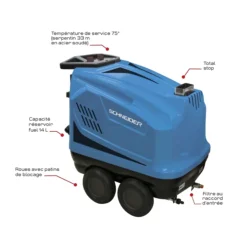 Lavadora de Alta Pressão Água Quente SCHNEIDER 380 V 200 bar 15 L/min