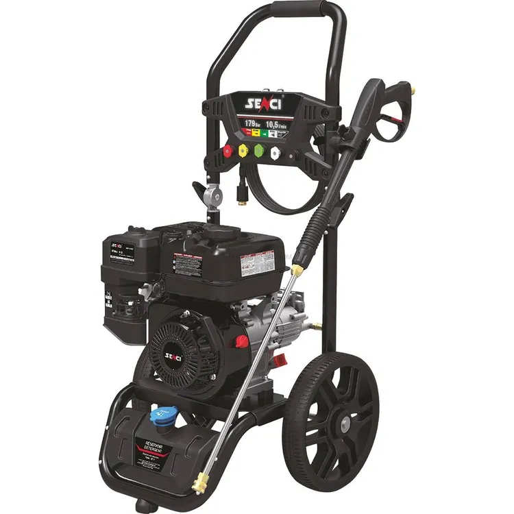 Lavadora de Alta Pressão de Água Fria SENCI Térmica OHV 10 l/min 220 bar com Mangueira 10m