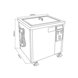 Limpador Ultrassónico 53L JBM 1500W 40kHz